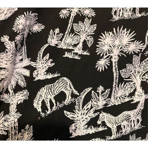 Men’s Original Use Zebra Print All Over Rayon Button up Shirt XL - Picture 3 of 8